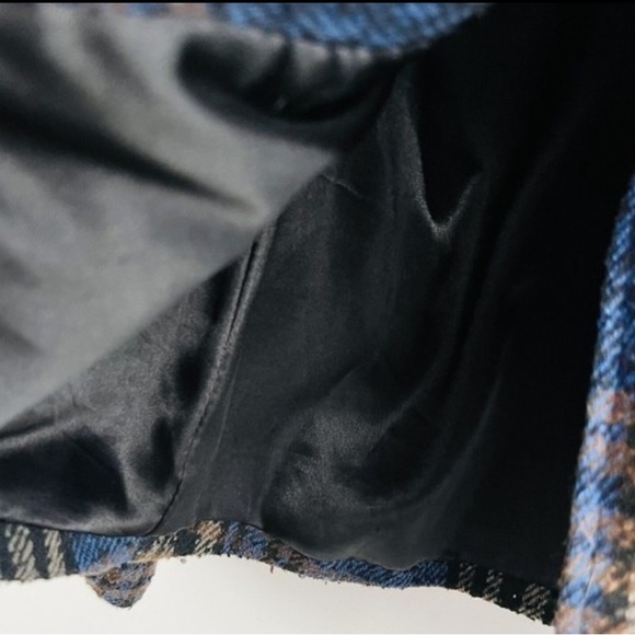 Vintage Dollhouse Tweed Plaid Jacket - Size 12 - Picture 10 of 12